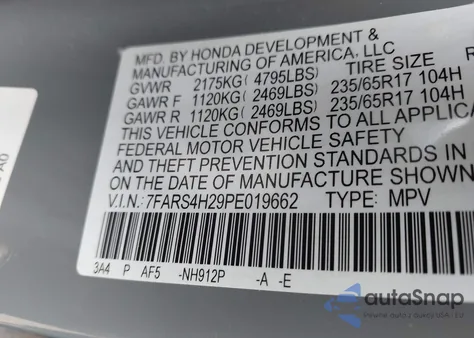 2023 Honda Cr-V Lx Awd z USA, uszkodzony, nr VIN 7FARS4H29PE019662
